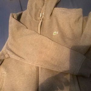 Men’s Lacoste Grey Hoodie Hoody size 8 3XL